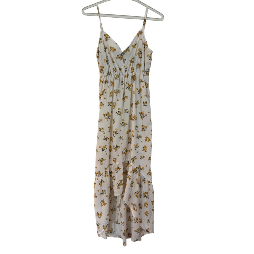 Indulge Floral Maxi Dress Women S White Yellow
